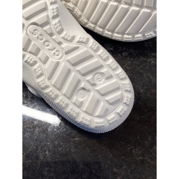 Crocs JUNIORS Classic Lined Super Cute Panda Bear Clog Shoes Black White Size 5 - Picture 10 of 10